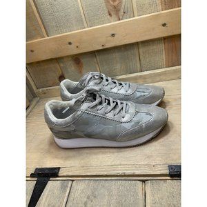 DKNY Womens Arlie Silver Camouflage Sneakers Size 7.5